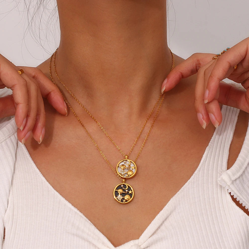 The Astra Celestial Shell Necklace by Vexa - necklace - Vexa