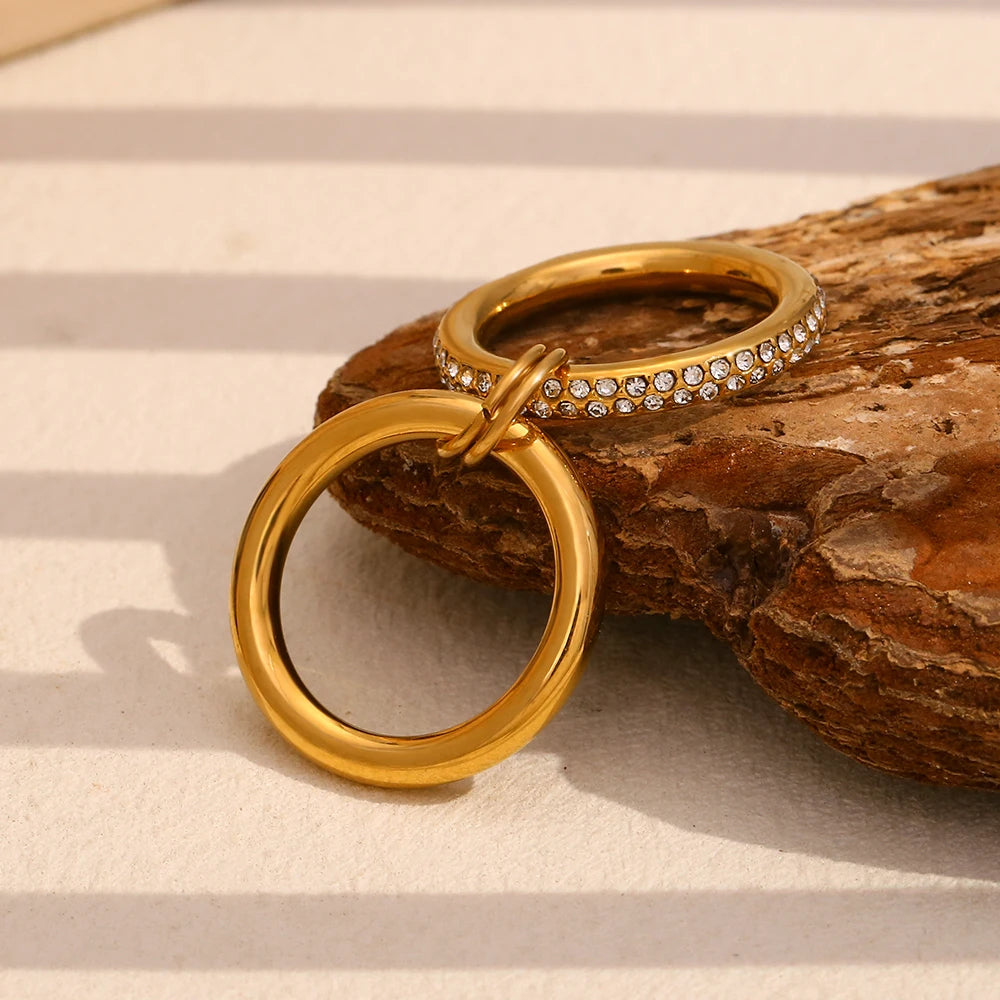 The Celeste Double Layer Ring by Vexa - RING - Vexa