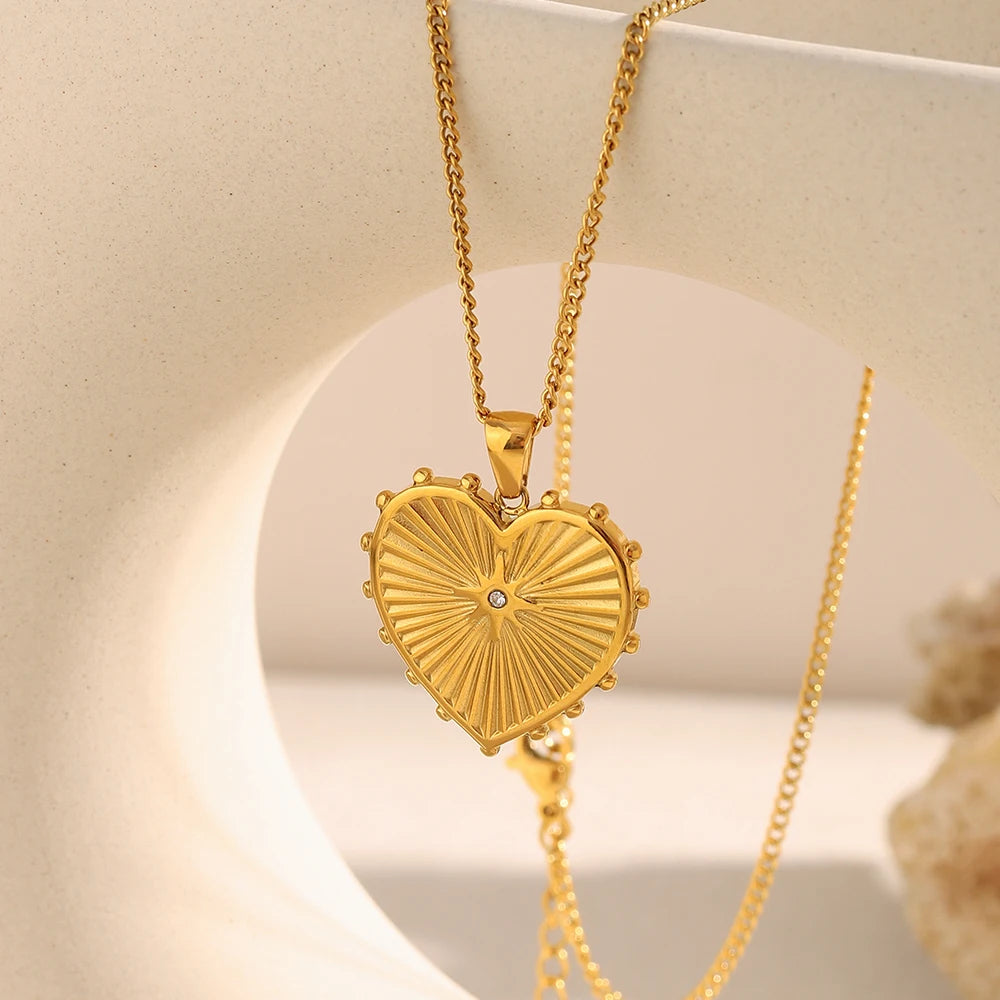The Radiant Heart Medallion by Vexa - necklace - Vexa