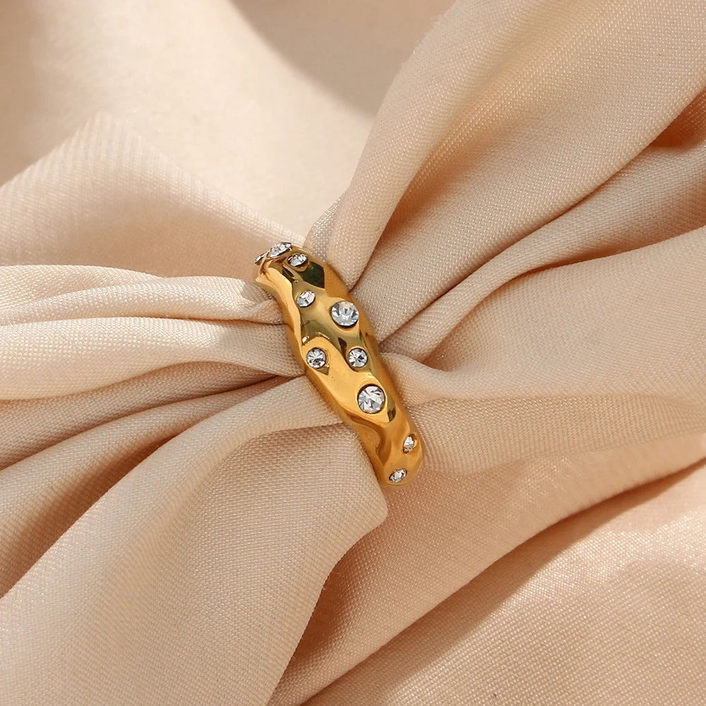 The Lyra Irregular Snake Ring by Vexa - RING - Vexa