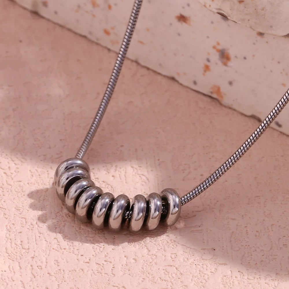 The Lumina Bead Pendant Necklace by Vexa - necklace - Vexa