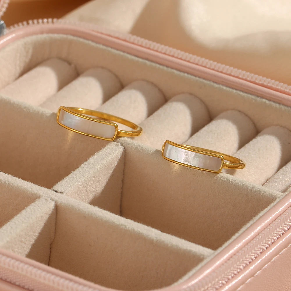 The Luminous Shell Bar Ring by Vexa - RING - Vexa