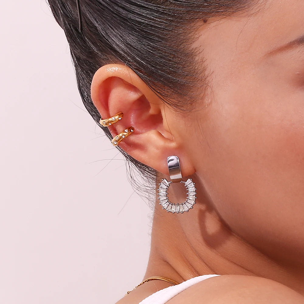 The Celeste Crystal Accent Ear Cuff by Vexa - Earring - Vexa