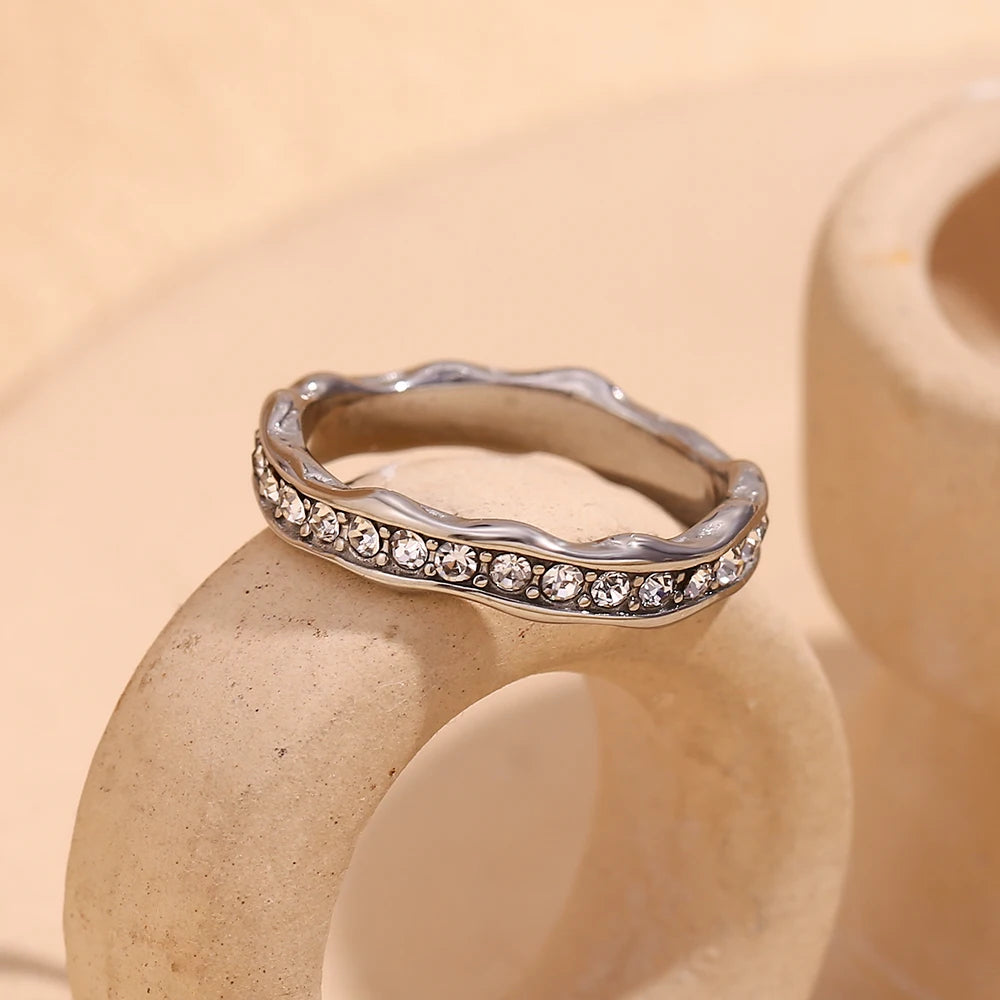 The Oceana Crystal Wave Ring by Vexa - RING - Vexa