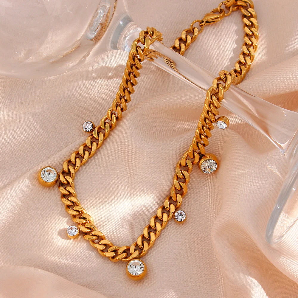 The Stella Crystal Cuban Choker by Vexa - necklace - Vexa