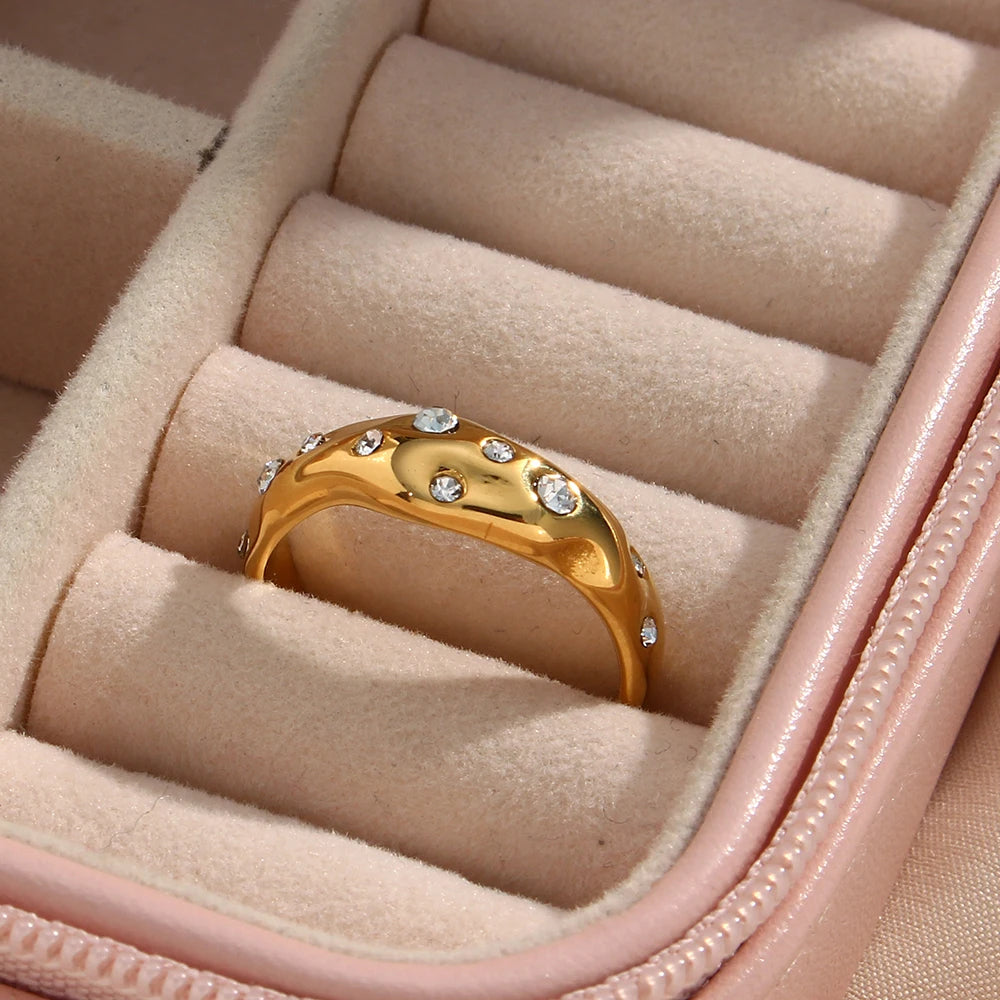 The Lyra Irregular Snake Ring by Vexa - RING - Vexa