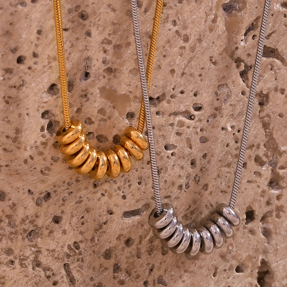 The Lumina Bead Pendant Necklace by Vexa - necklace - Vexa