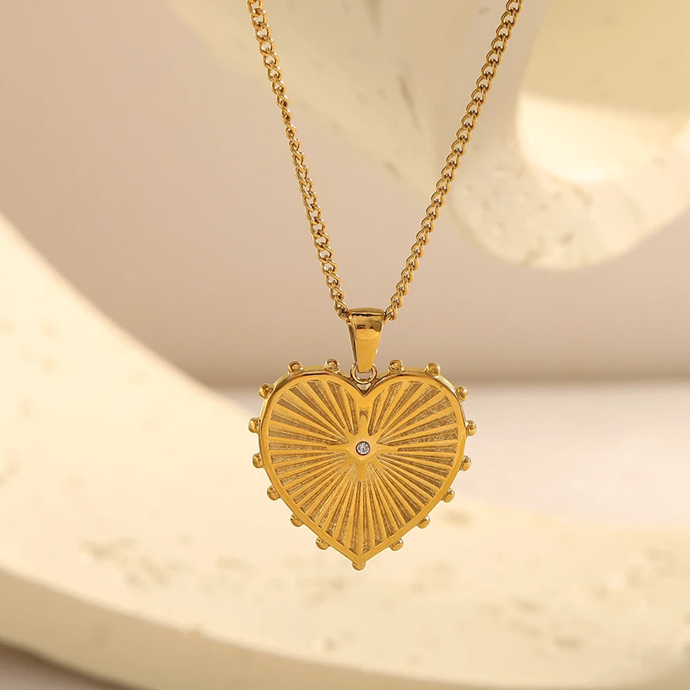 The Radiant Heart Medallion by Vexa - necklace - Vexa