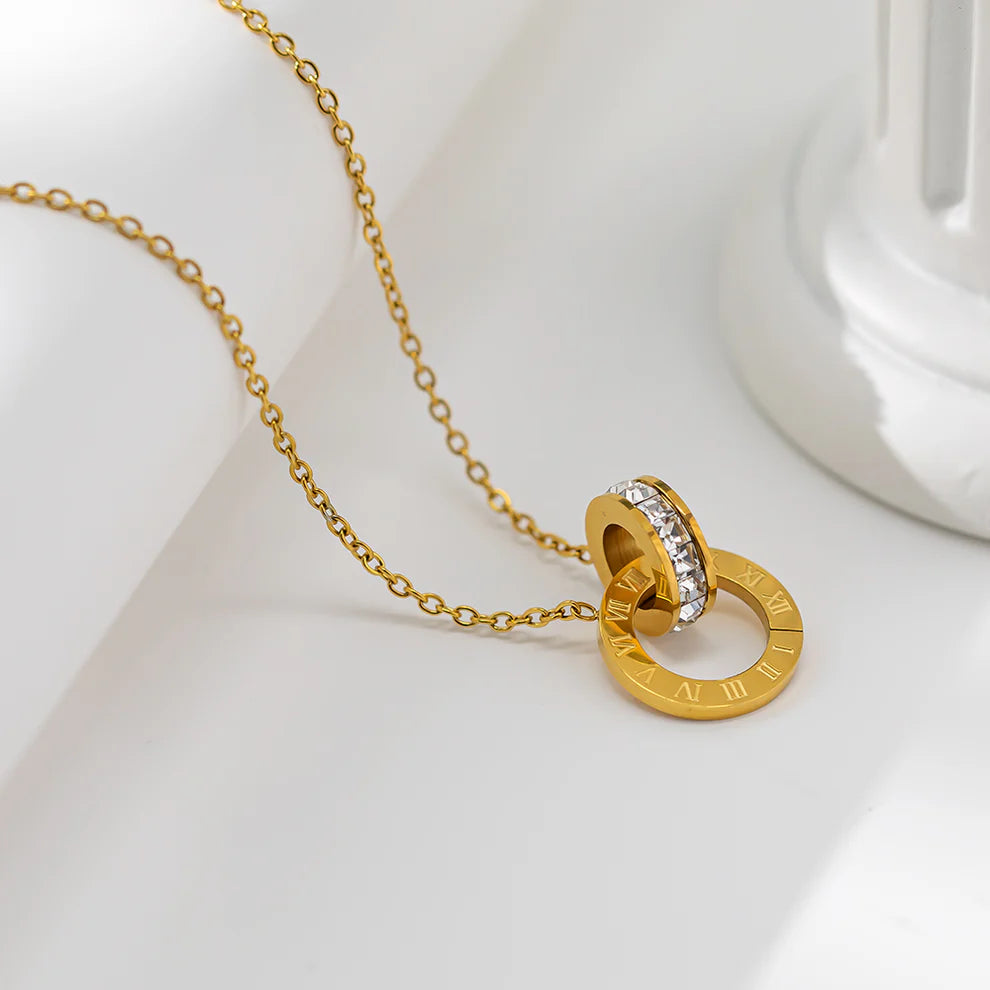 The Vintage Roman Numeral Ferrule Necklace by Vexa - necklace - Vexa