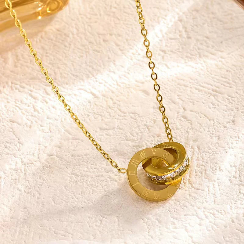 The Vintage Roman Numeral Ferrule Necklace by Vexa - necklace - Vexa