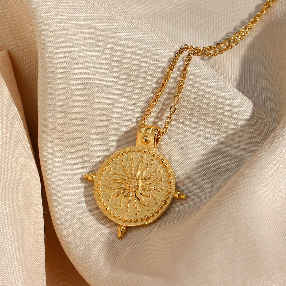 The Lumina Sun Compass Necklace by Vexa - necklace - Vexa