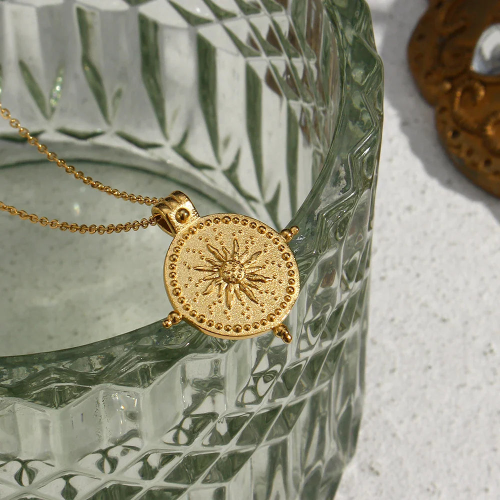 The Lumina Sun Compass Necklace by Vexa - necklace - Vexa