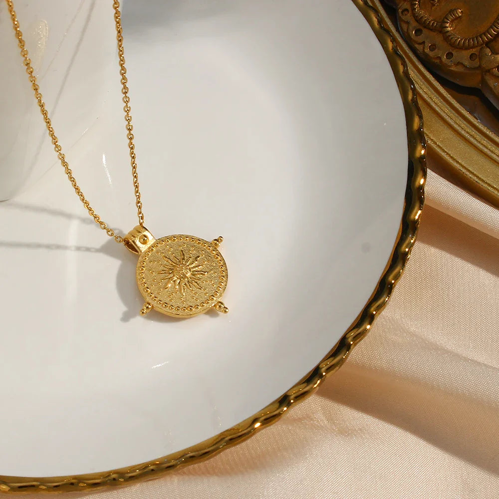 The Lumina Sun Compass Necklace by Vexa - necklace - Vexa