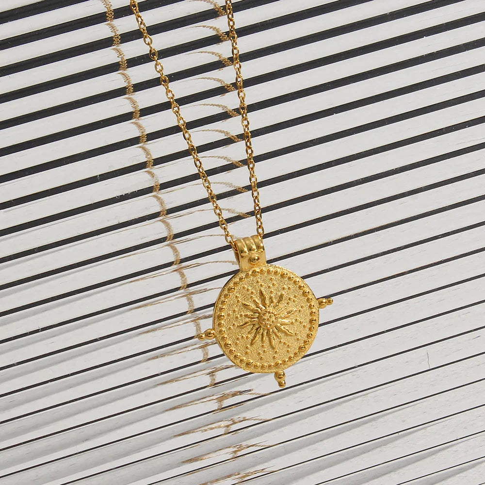 The Lumina Sun Compass Necklace by Vexa - necklace - Vexa