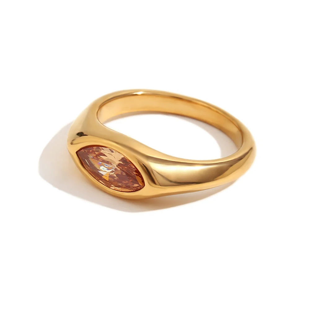 The Elara Marquise Ring by Vexa - RING - Vexa - 8 - Brown