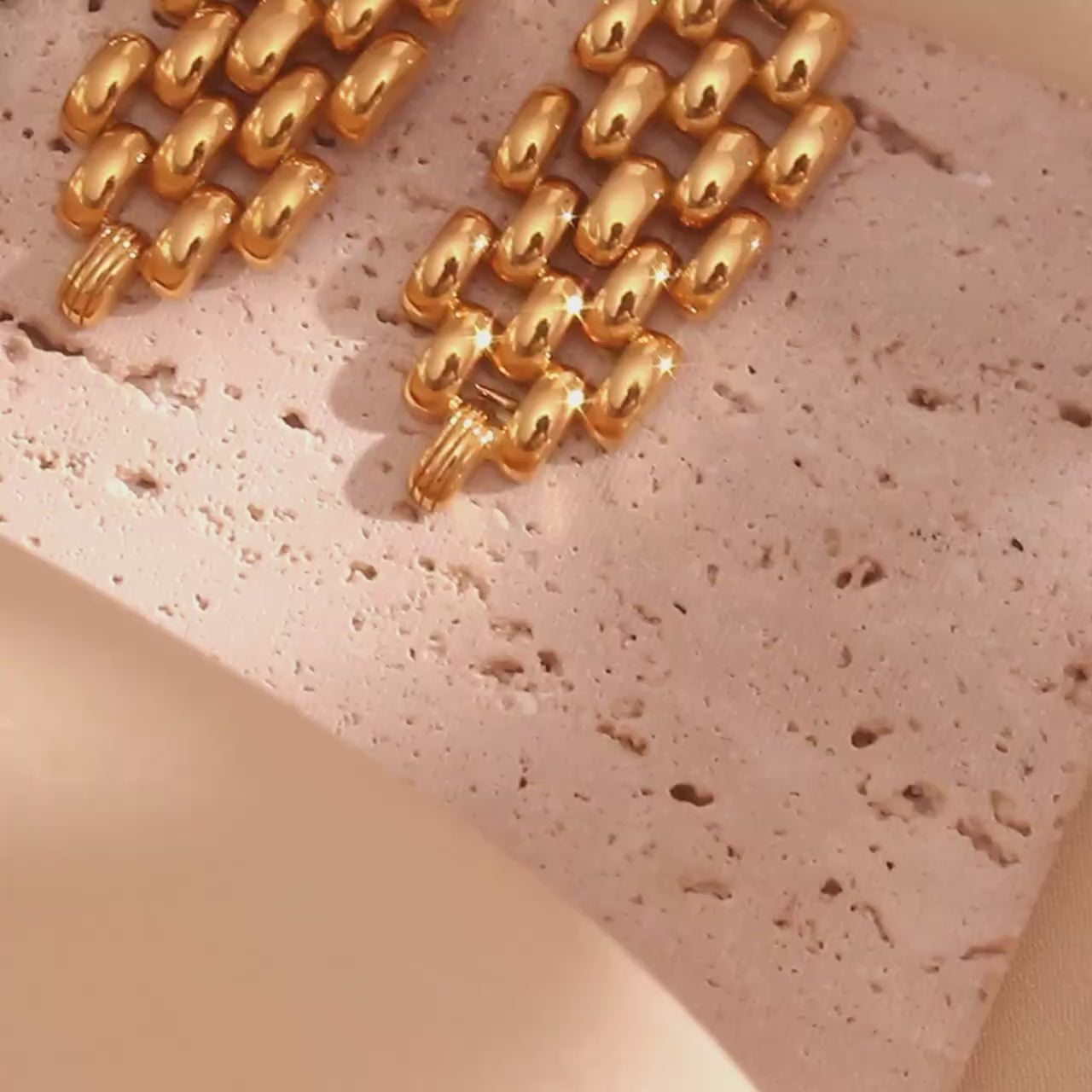The Valora Bohemian Cast Chain Earrings by Vexa