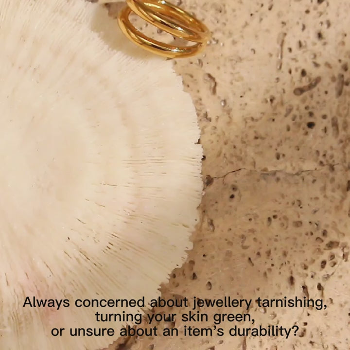 The Duo Minimalist Double Layer Ring by Vexa