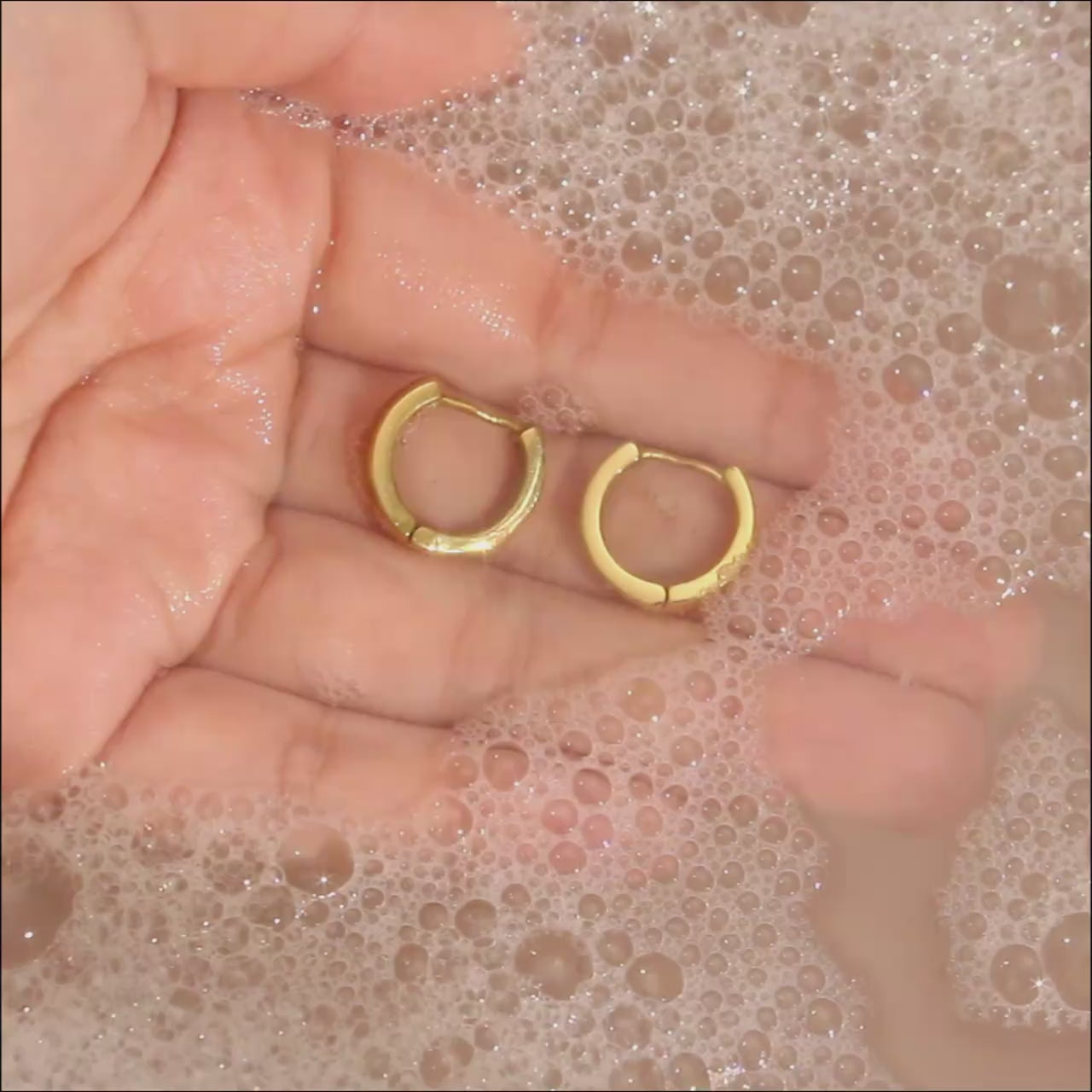The Celeste Star Zircon Hoops by Vexa