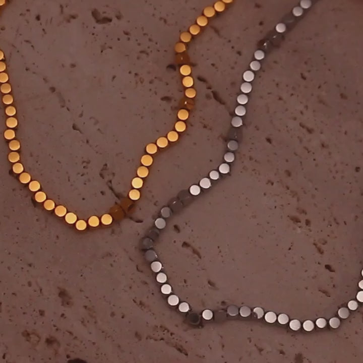 The Minimalist Cuboid Beaded Necklace by Vexa