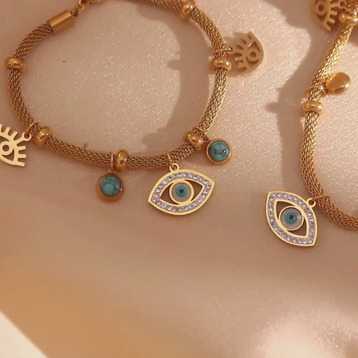 The Amulet Turquoise Guardian Eye Bracelet by Vexa