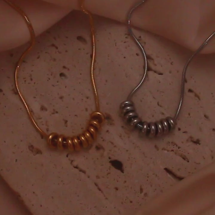 The Lumina Bead Pendant Necklace by Vexa