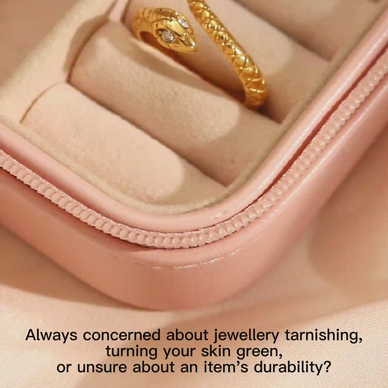 The Serpentine Zircon Eye Wrap Ring by Vexa
