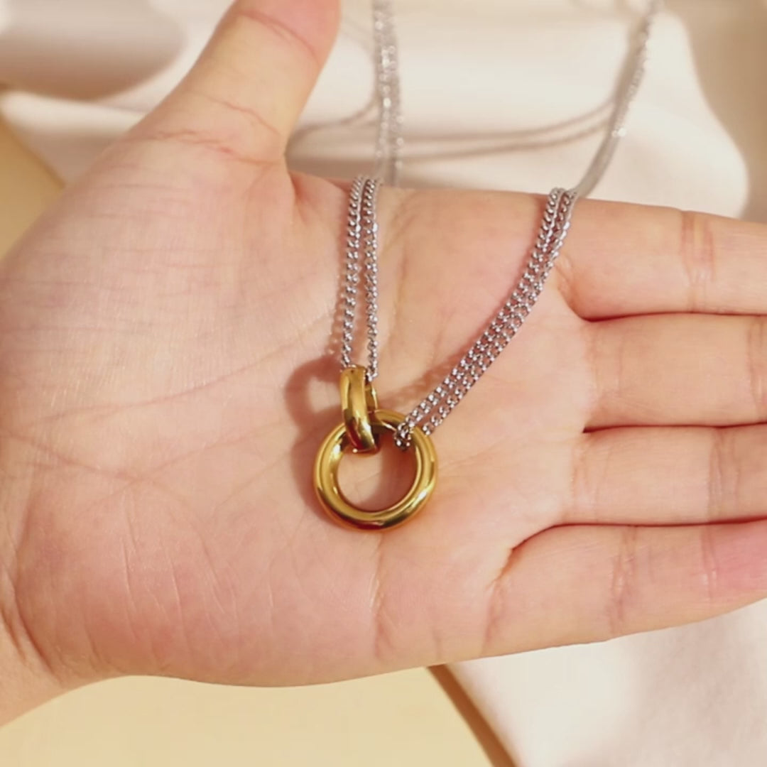 The Harmony Interlocking Ring Necklace by Vexa