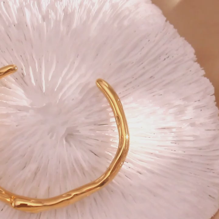 The Sculpted Zircon Cuff by Vexa